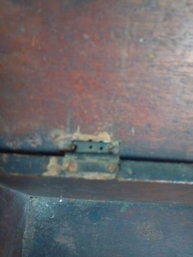 Rustic Vintage Wooden Box Carpenter Tool Tray Brass Handle