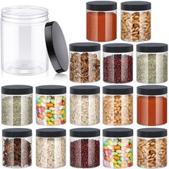 Brand New AKOLAFE Set of 16 Storage Jars with Lids