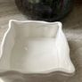New French inspired ceramic lidded storage box in antique white. Image 2