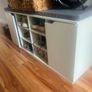 shoe storage bench with cushioned top Image 2