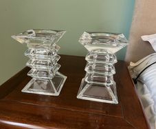 glass candle holders