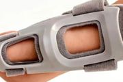 Wrist thumb support breathable grey