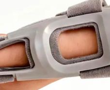 Wrist thumb support breathable grey