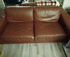 leather sofa