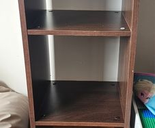 3 cubby storage shelf