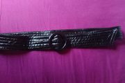 Black latex belt