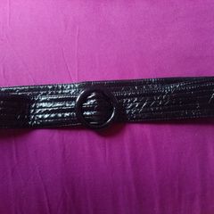 Black latex belt