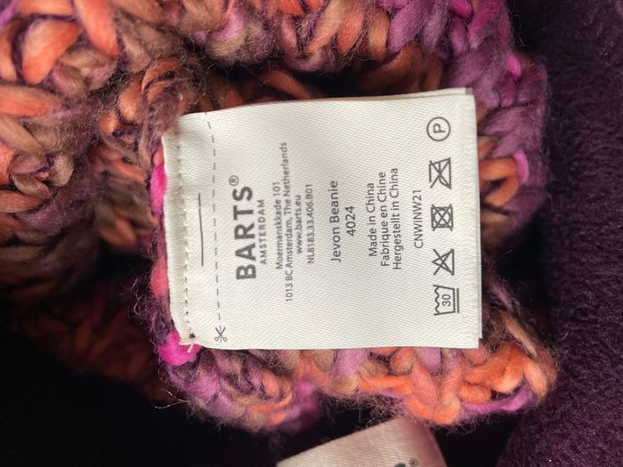 beanie bobble hat Barts ladies knitted with pon pon New