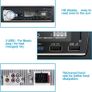 Car Radio Bluetooth Hands-free, CENXINY 4 x 65W Car Stereo Bluetooth 5.0 LCD with Clock, Support USB/AUX in FM/ MP3 / WMA/WAV/MPE Autoradio with Usb and Bluetooth No CD player (FREE POSTAGE) Image 6
