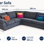 Large corner sofa with armchair Image 2