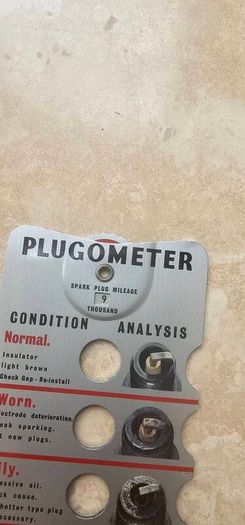 Vintage Plugometer  Spark Plug Gap Tool & Condition Chart