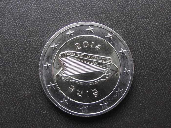 2014 Ireland UNC 2 Euro coin