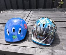 kid bike helmets avengers pjmasks