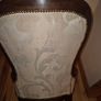 Victorian Style Vintage Balloon Back Upholstered Nursing Chair Image 3