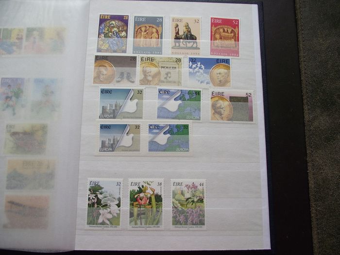 A New Stock Book With Collection Of Mint Irish Stamps