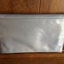 Vintage 80s Jacques Vert Grey leather clutch bag Image 2