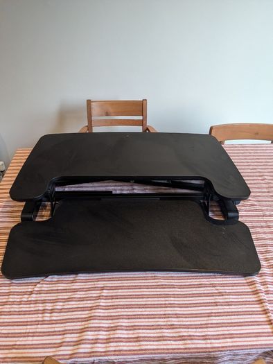 Standing desk converter