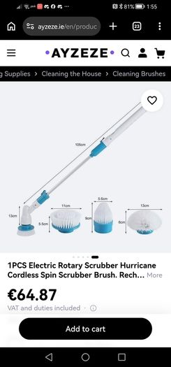JML Hurricane Spin Scrubber