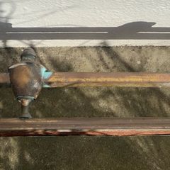 Vintage brass fire surround