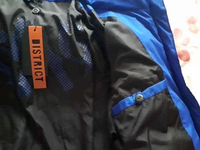 Stunning Quilted Jacket - Dutch brand District- Royal Blue - UK 8 generous - BNWT RRP 129