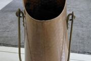 antique French copper coal bucket