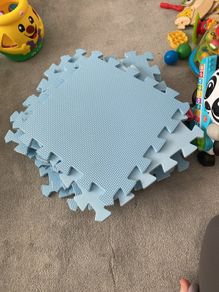 Blue Jigsaw Foam Mats 12 Piece