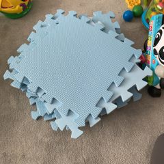 Blue Jigsaw Foam Mats 12 Piece