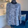 Ladies Navy & Grey Long Sleeved Top. Size Large UK 12 / EU 40 Image 4