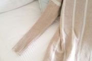 Cream/Beige Striped Jumper/Poncho