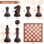 NEW SALE | Chess Set and Draughts Board Games 2 in 1 | Magnetic Chess Checkers Board Toys | Travel Folding Board and Chess Piece for Kids and Adult (25x25cm) Image 4