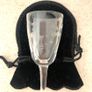 Vintage Noritake Sasaki Bamboo Etched Stem Glass 1950s  MCM Japan Image 5