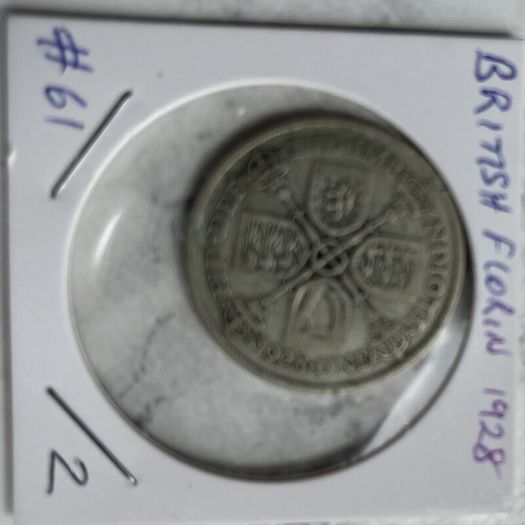 British Florin 1928 (50% silver)