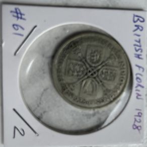 British Florin 1928 (50% silver)
