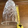 8" Heavy cut glass crystal vase Image 5