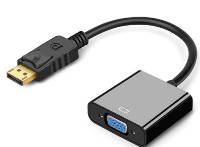 DP to VGA Adapter Cable 1080P DisplayPort Male to VGA Female Converter Adapter For Projector DTV TV HDVD Laptop