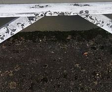 Rustic Floatig Stove Mantel / Shelf