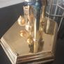 Vintage 70's Kundo Kieninger & Obergfell Brass/Glass Clock. Image 10