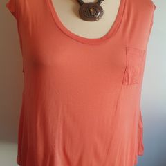 French Connection Womens Peach T Shirt Top Sleeveless New With Tags Size M CAN POST