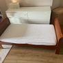 Solid Wood Sleigh Toddler Bed & Mattress 140x70 Image 2