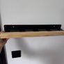 Wall Shelf Black & Natural Wood Image 2
