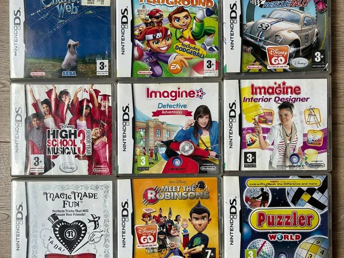 x9 DS games: kids' titles and puzzlers