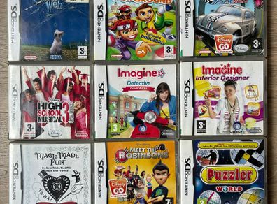 x9 DS games: kids' titles and puzzlers