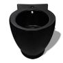 Round Bidet Stand Black High-quality Ceramic Image 3