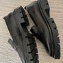 Next Black Leather Chunky Sole Loafers - Size 40 - New Image 3
