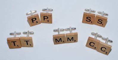 Scrabble Tile Cufflinks
