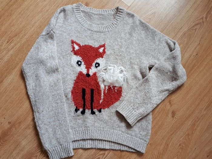 Warm Grey Jumper. Age 13-14