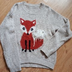 Warm Grey Jumper. Age 13-14