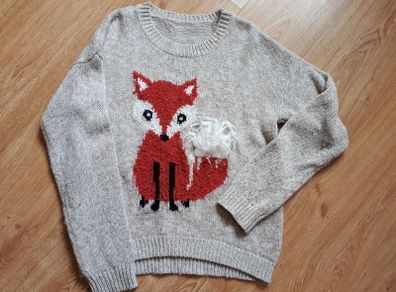 Warm Grey Jumper. Age 13-14