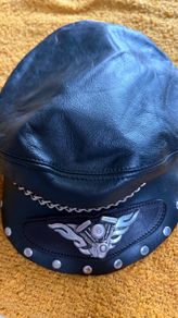 Unik Leather Biker motorcycle cap s/m