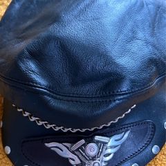 Unik Leather Biker motorcycle cap s/m